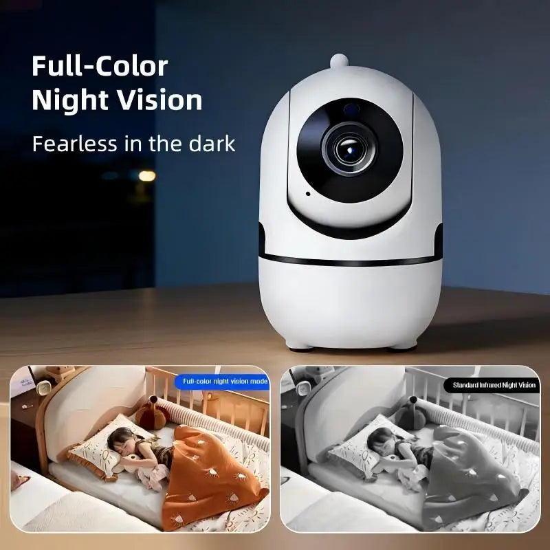 1080P Full HD WLAN Innenkamera – 360° Schwenk, Nachtsicht, Bewegungserkennung & 2-Wege-Audio