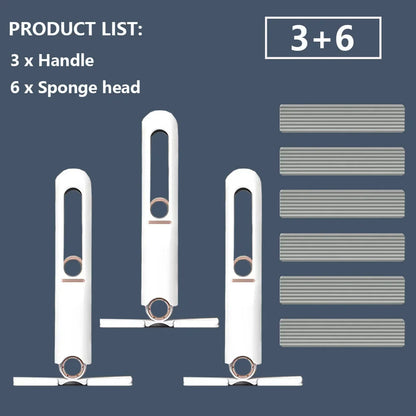 8/24Pcs Mini Squeeze Mop Mini Mopp Schreibtisch Küche Auto Sauber Werkzeuge Mops mit Selbst-quetschen Falten hause Reinigung Boden Waschen Mops - FUXL-Shopify 