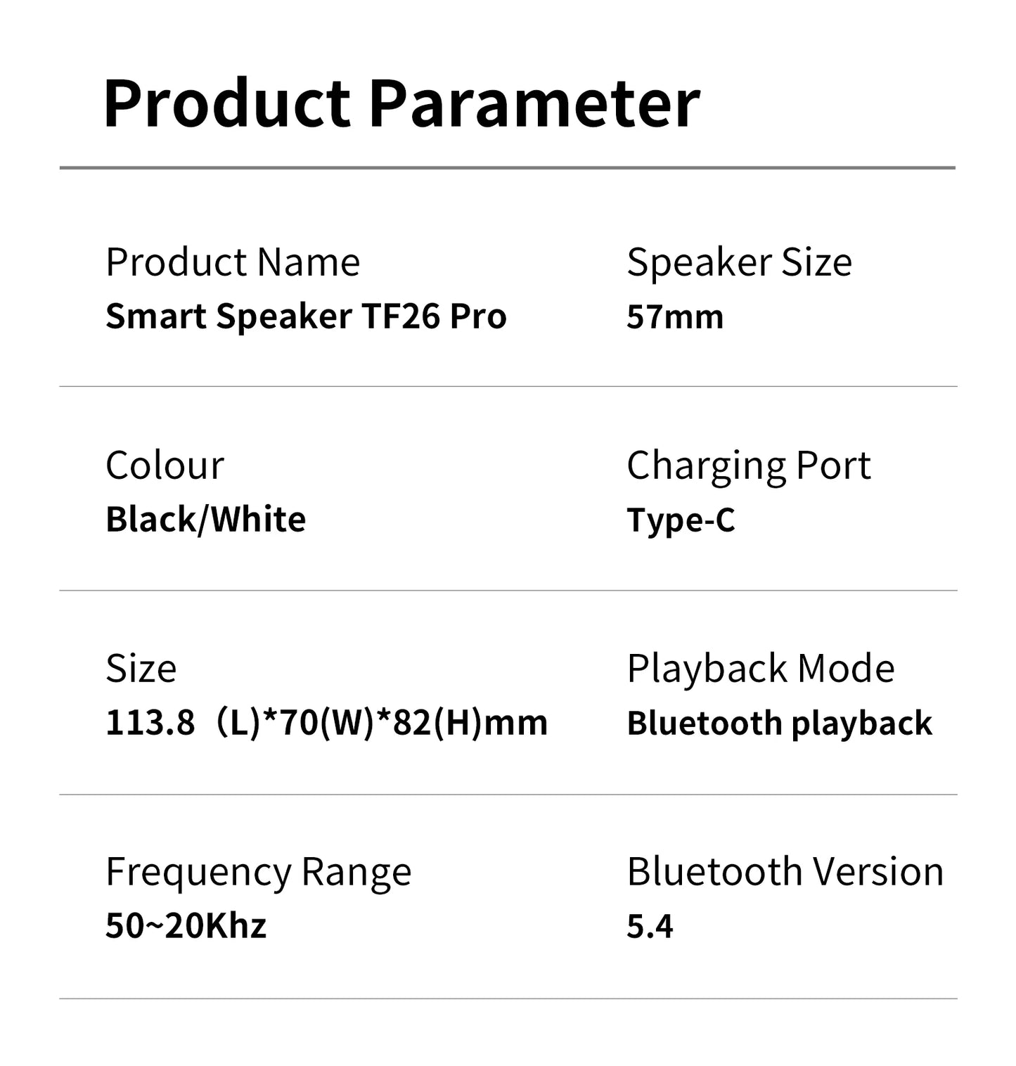 Moderner Smart Speaker mit Wecker, Albumfunktion und Hi‑Fi Stereo