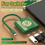 3-in-1 USB-C Hub HDMI 4K 30Hz PD 100W Schnellladung USB 3.0 Dockingstation MacBook Laptop - FUXLShop