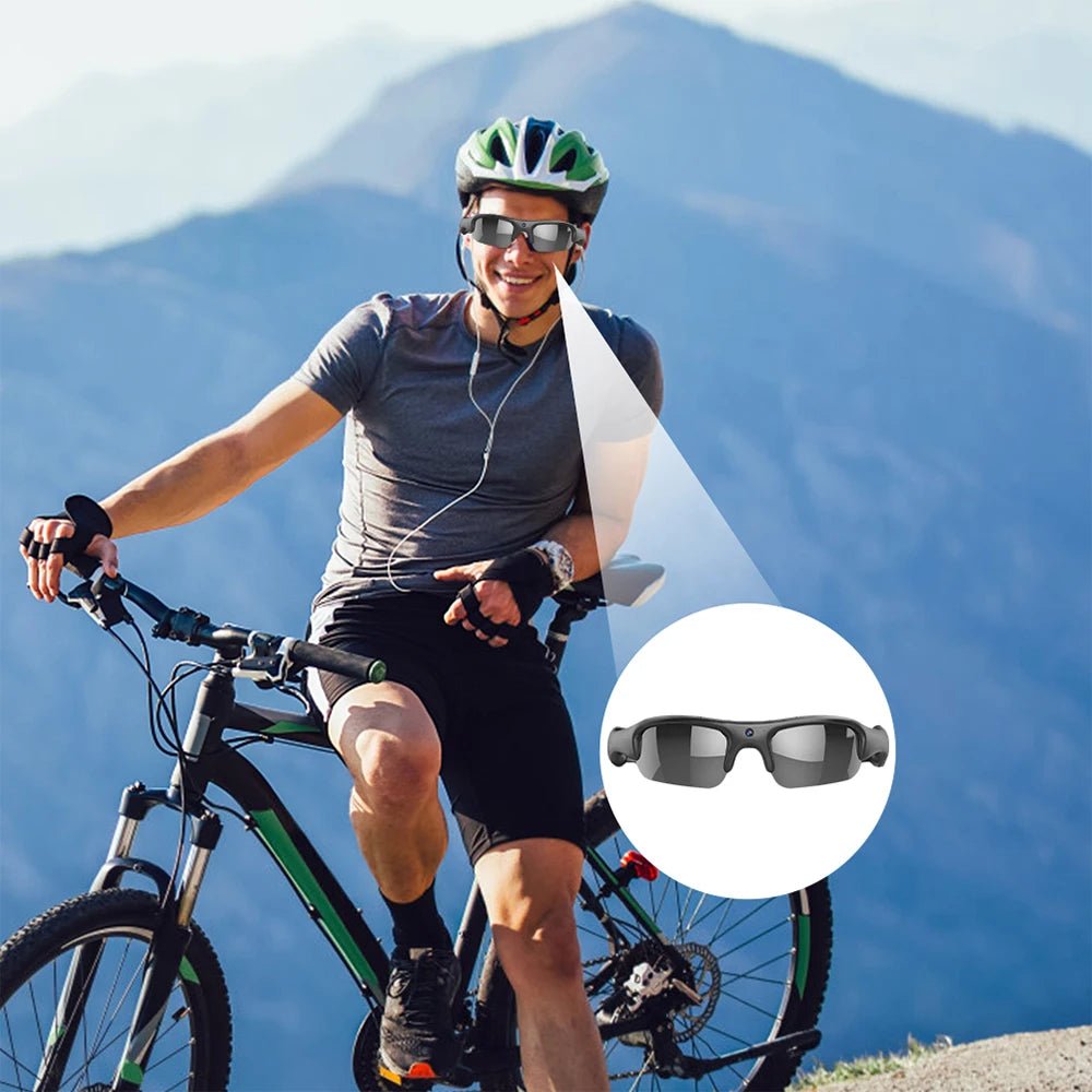 HD 1080P WIFI Polarisierte Linse Sport Sonnenbrille Mit Kamera Funktion Outdoor Motorrad Fahren Sonnenbrille Kamera Audio Aufnahme