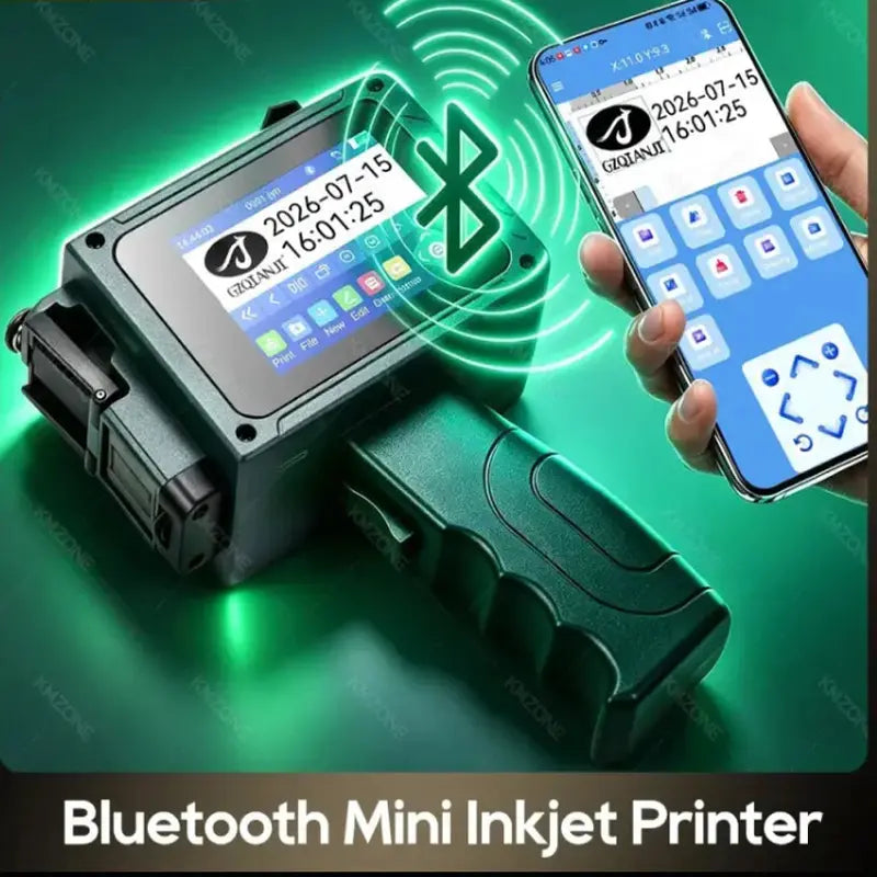 Tintenstrahldrucker - Tintenstrahldrucker – Tragbarer Mini – Bluetooth Handheld Codierer für Verfallsdatum, Chargennummer & Logo | FUXLShop