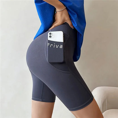 Frauen Yoga Sport Shorts Hohe Taille Fitness Shorts Casual Streetwear Kurze Hosen Weibliche Enge Shorts Für Damen Workout Hosen - FUXL-Shopify 
