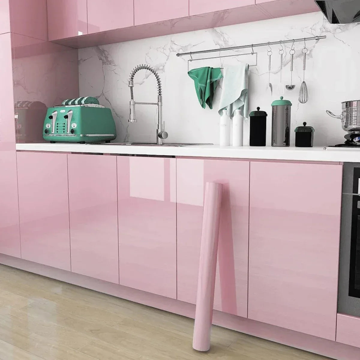 PVC Perlenfolie Selbstklebend Wasserdicht – Hochglanz Möbelfolie - FUXLShop