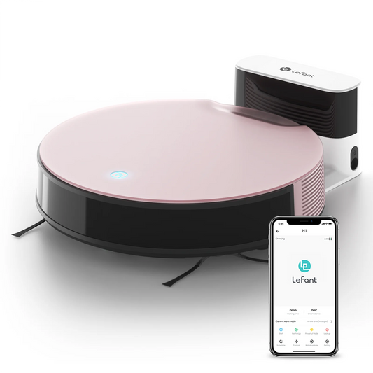 Lefant N1 Roboter Staubsauger – 4500PA Saugkraft, HEPA-Filter, 165 Min Laufzeit, App-Steuerung, Gyro-Navigation - FUXL-Shopify 