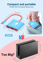 3-in-1 USB-C Hub HDMI 4K 30Hz PD 100W Schnellladung USB 3.0 Dockingstation MacBook Laptop - FUXLShop