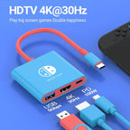 3-in-1 USB-C Hub HDMI 4K 30Hz PD 100W Schnellladung USB 3.0 Dockingstation MacBook Laptop - FUXLShop