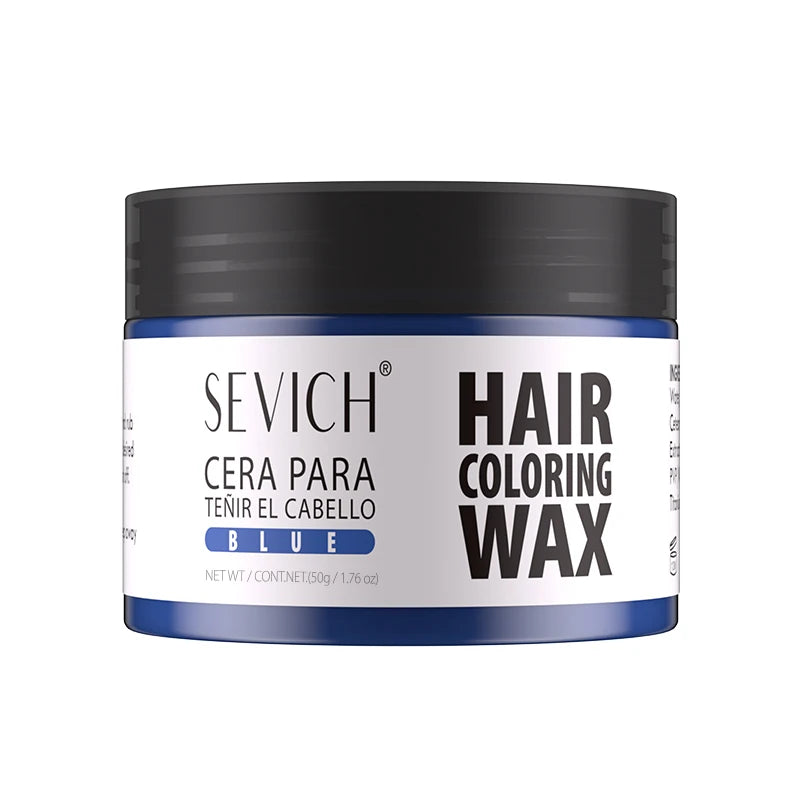 Sevich Haarfärbewachs in Blau, 50g, temporäre Haarfarbe für kreative Styles, leicht auszuwaschen.