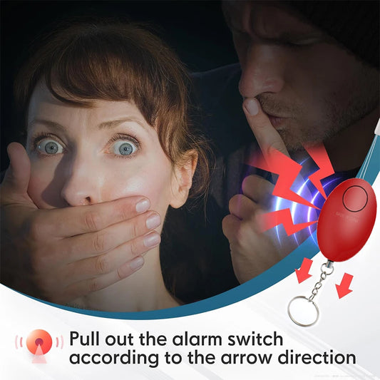Günstiger Selbstverteidigungsalarm, 120 dB, für Mädchen und Frauen, Sicherheit, persönliche Sicherheit, lauter Schrei, Schlüsselanhänger, Notfallalarm - FUXL-Shopify 
