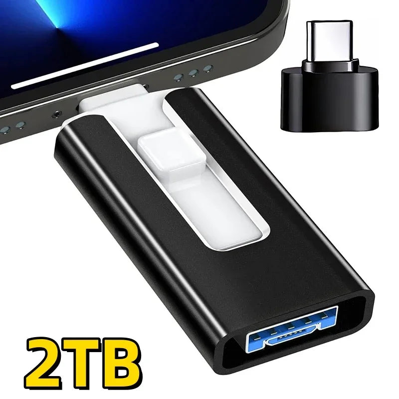 4-in-1 USB-Stick für iPhone, iPad, Android & PC – USB 3.0, 256 GB bis 2 TB