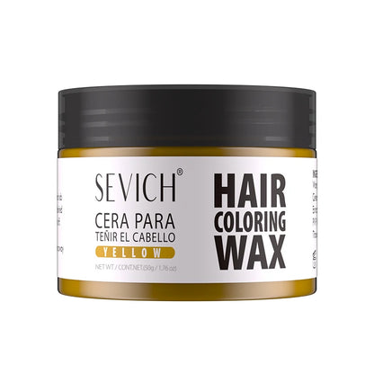 Sevich Haarfärbewachs in Gelb, 50g, temporäre Haarfarbe für Kinder und Erwachsene, auswaschbar und langanhaltend.