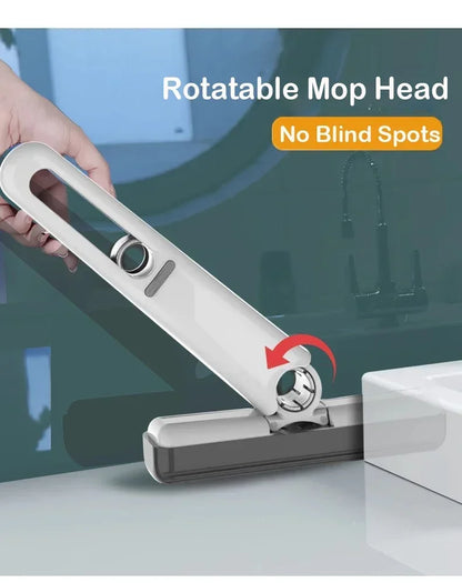 Schwamm Stroh Reinigung Kleine Reiniger Mini Mopp Leistungsstarke Squeeze Falten Hause Selbst-quetschen Boden Waschen Mops Saubere Werkzeuge - FUXL-Shopify 