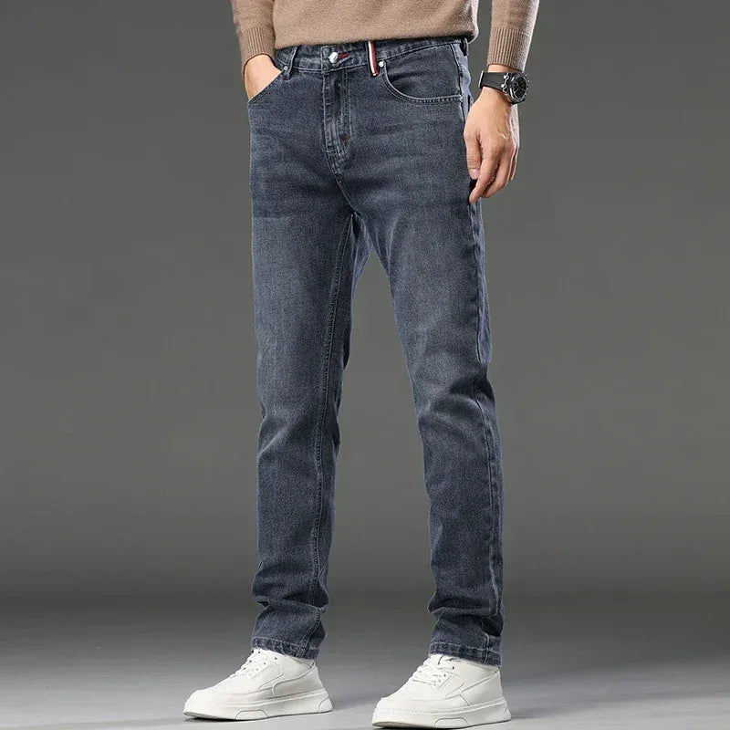 Herren Slim Fit Jeans Straight Leg - Business Casual Denim - FUXLShop