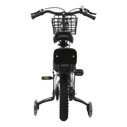 Kinderfahrrad 14 Zoll mit Korb & Rückenlehne – Höhenverstellbar, Stützräder, bis 60 kg belastbar für Kinder 3-7 Jahre - FUXLShop