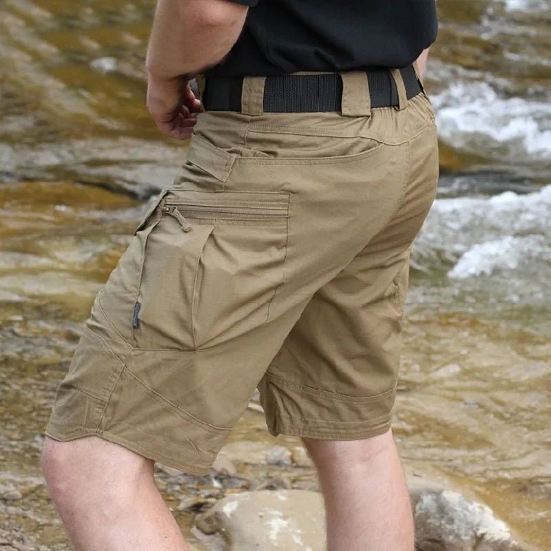 Urban Military Tactical Shorts für Herren, wasserdicht, verschleißfest, Cargo-Shorts für den Außenbereich, schnell trocknend, mehrere Taschen, Übergröße, Wanderhose