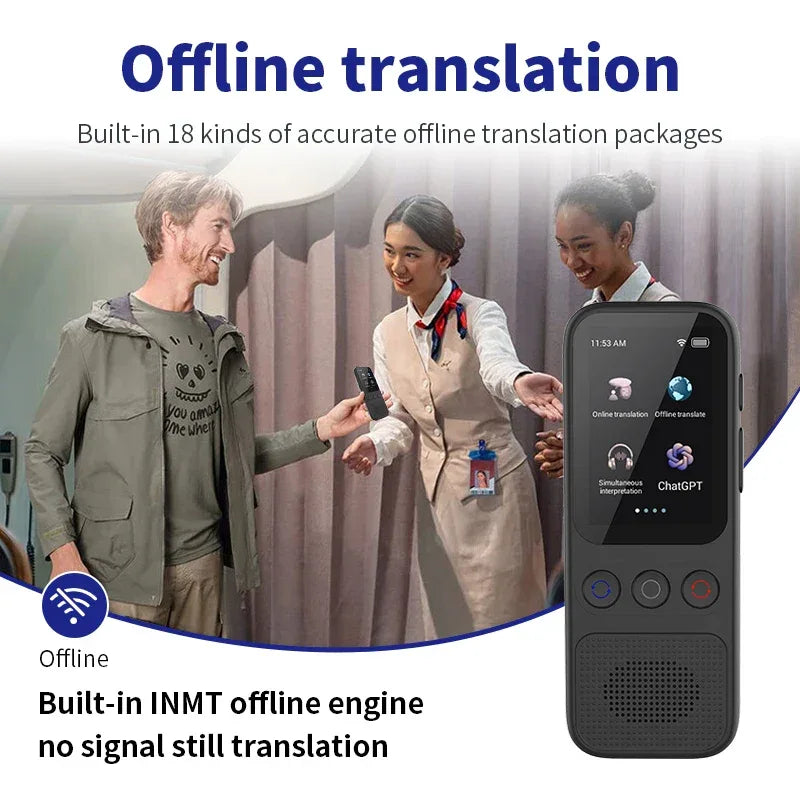 Sprachübersetzer S80 – 138 Sprachen, WiFi & Offline, Fotoübersetzung, Touchscreen