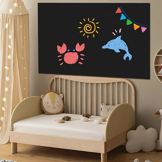 Selbstklebende Whiteboard-Rolle – einfache Montage, rückstandslos entfernbar – ideal für Zuhause, Büro & Klassenzimmer – beschreibbar & abwischbar
