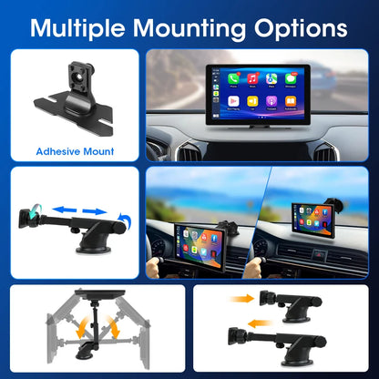 JMCQ 10-Zoll-Carplay-Auto-Smart-Screen-Multimedia-Video-Player Drahtloses Carplay Android Auto Autoradio für Apple Android Stereo