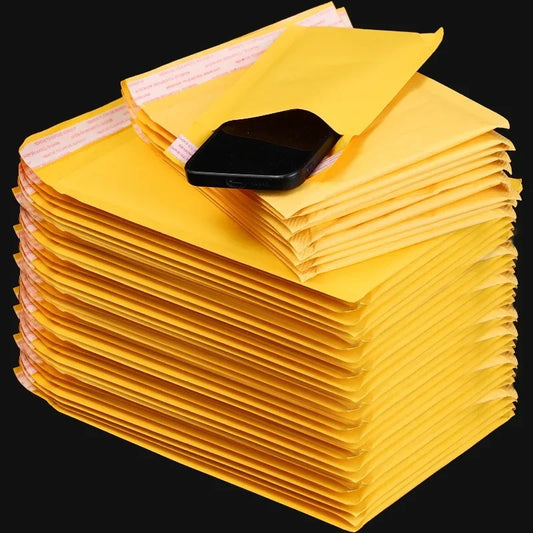 10–50 Stück Luftpolstertaschen aus Kraftpapier, selbstdichtende Papierumschläge, wasserdichte, gepolsterte, gepolsterte Schaumstoff-Versandtaschen zum Verpacken