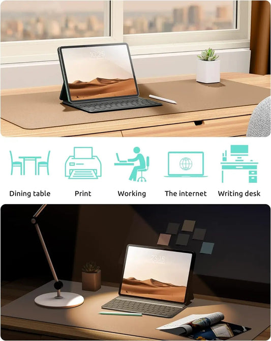 Schreibtischunterlage aus Leder | Computermatte für den Schreibtisch | Großes Mauspad und Tastaturmatte | Schreibtischschutz für das Büro - FUXL - Shopify
