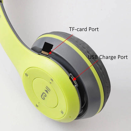 Stereo P47 Headset 5,0 Bluetooth Headset Falt serie Wireless Sportspiel Headset für iPhone Xiaomi - FUXL-Shopify 