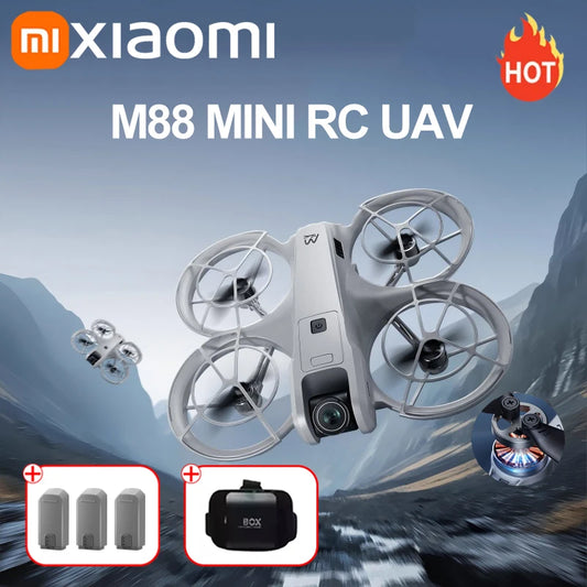Xiaomi M88 VR Mini RC Drohne 8K Antenne Professinal Wide HD Dual Kamera Faltbare Intelligente Hindernisvermeidung Bürstenlose Drohne