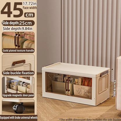 45/55/65 cm Länge, zusammenklappbarer Multifunktions - Aufbewahrungsschrank, Kleinigkeiten - Schrank, großes Fassungsvermögen, staubdichter Kleiderschrank - FUXL - Shopify