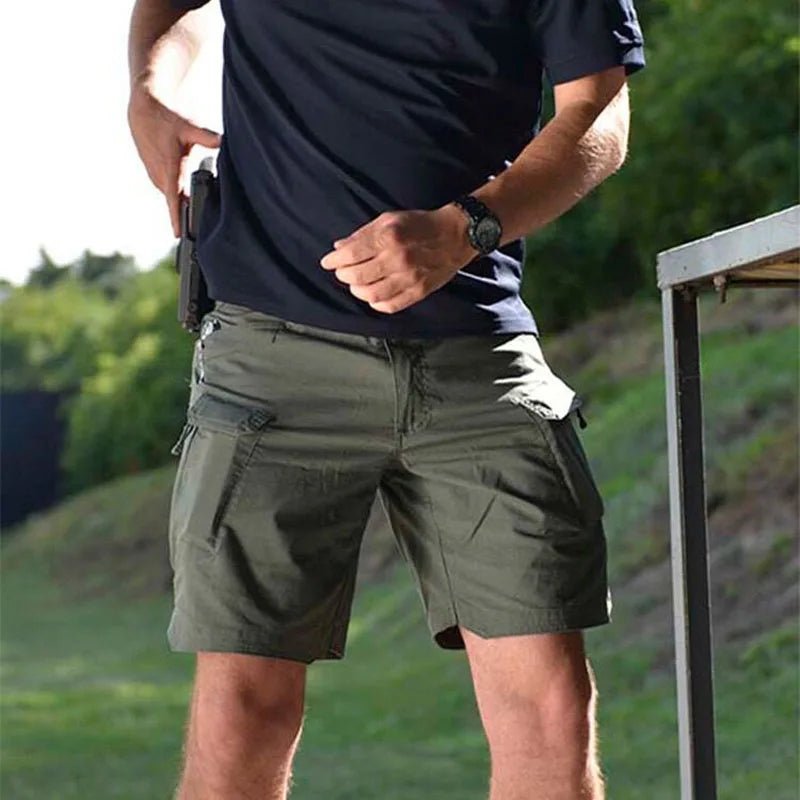 Urban Military Tactical Shorts für Herren, wasserdicht, verschleißfest, Cargo-Shorts für den Außenbereich, schnell trocknend, mehrere Taschen, Übergröße, Wanderhose