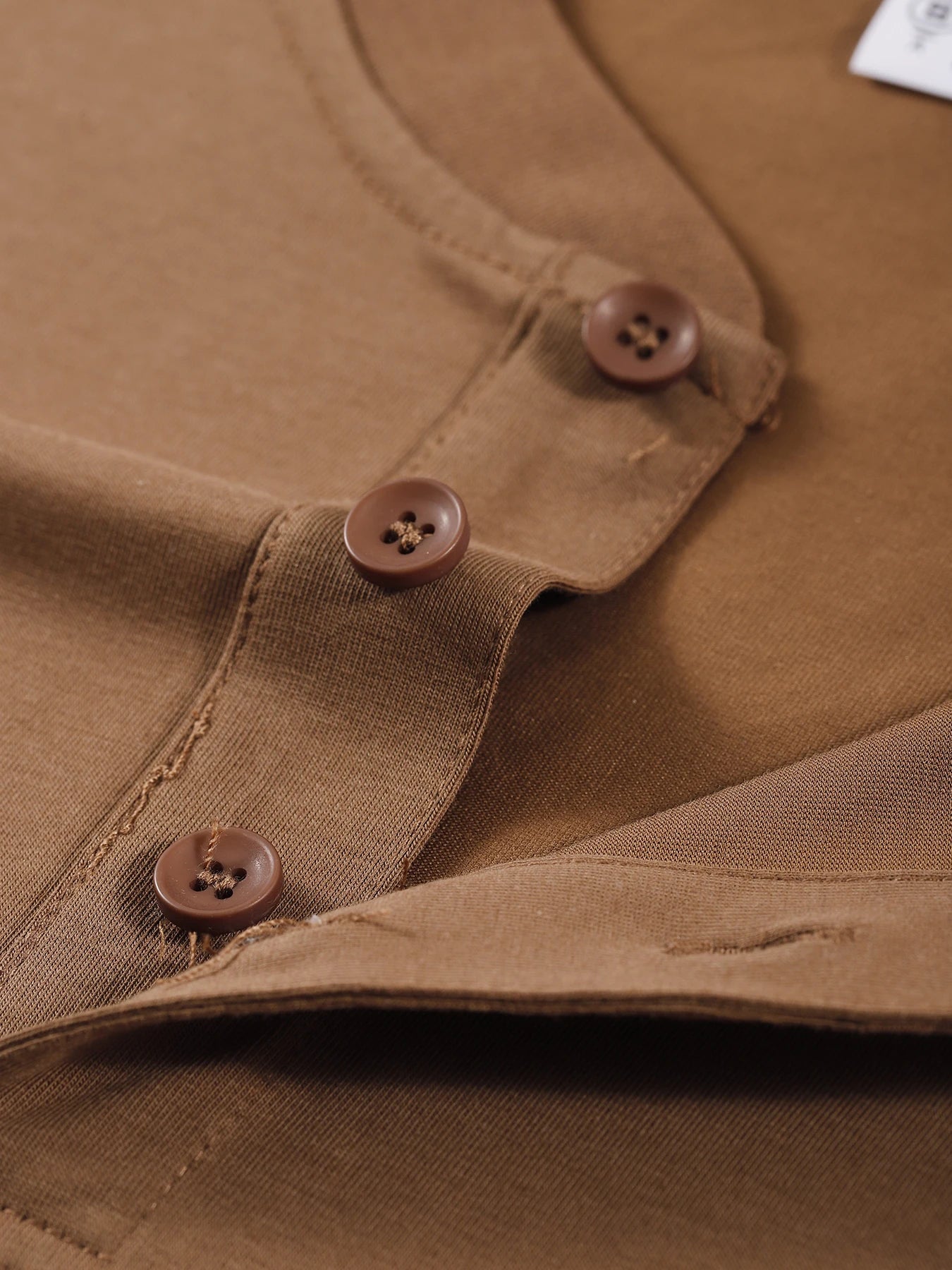 Einfarbiges Damen Henley Shirt mit langen Ärmeln, Y2K Stil, Baumwolle, Herbst Streetwear