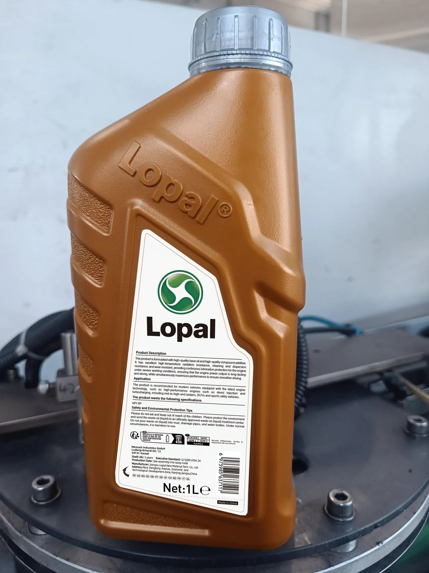 Lopal 5W-40 Vollsynthetisches Motoröl 6L (6×1L) – PKW, LKW & Fahrzeuge