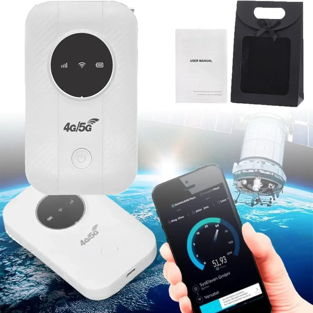 Pocket WiFi Router 4G/5G – Europäische & Asiatische Version, USB-betrieben, kompaktes Design

