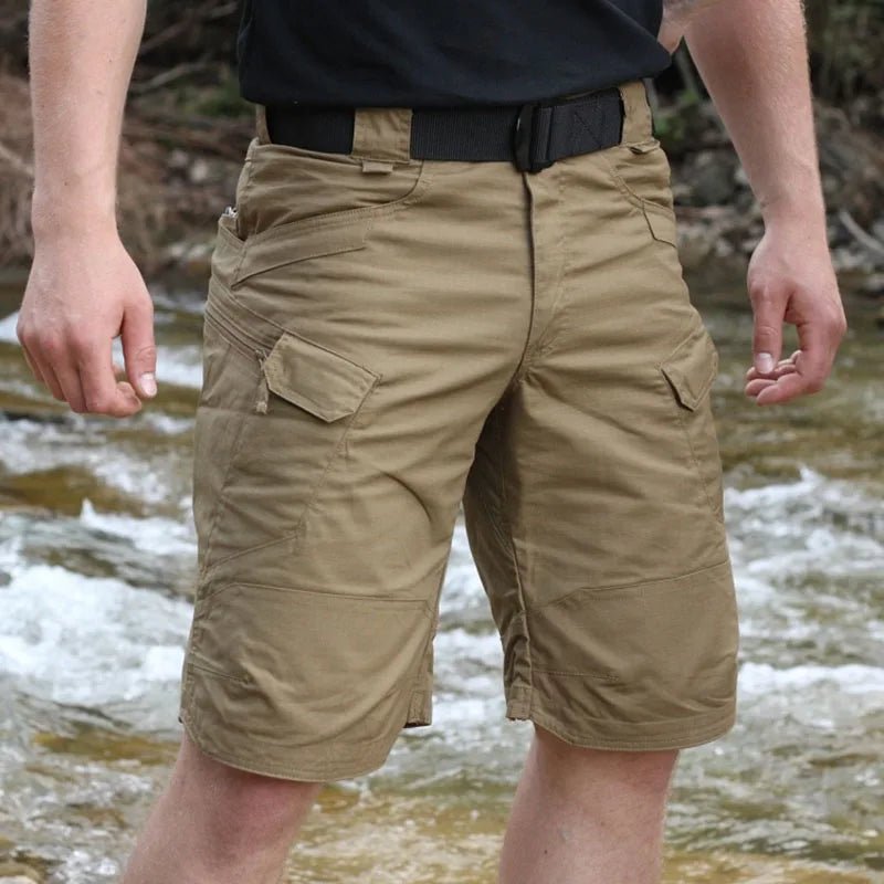 Urban Military Tactical Shorts für Herren, wasserdicht, verschleißfest, Cargo-Shorts für den Außenbereich, schnell trocknend, mehrere Taschen, Übergröße, Wanderhose