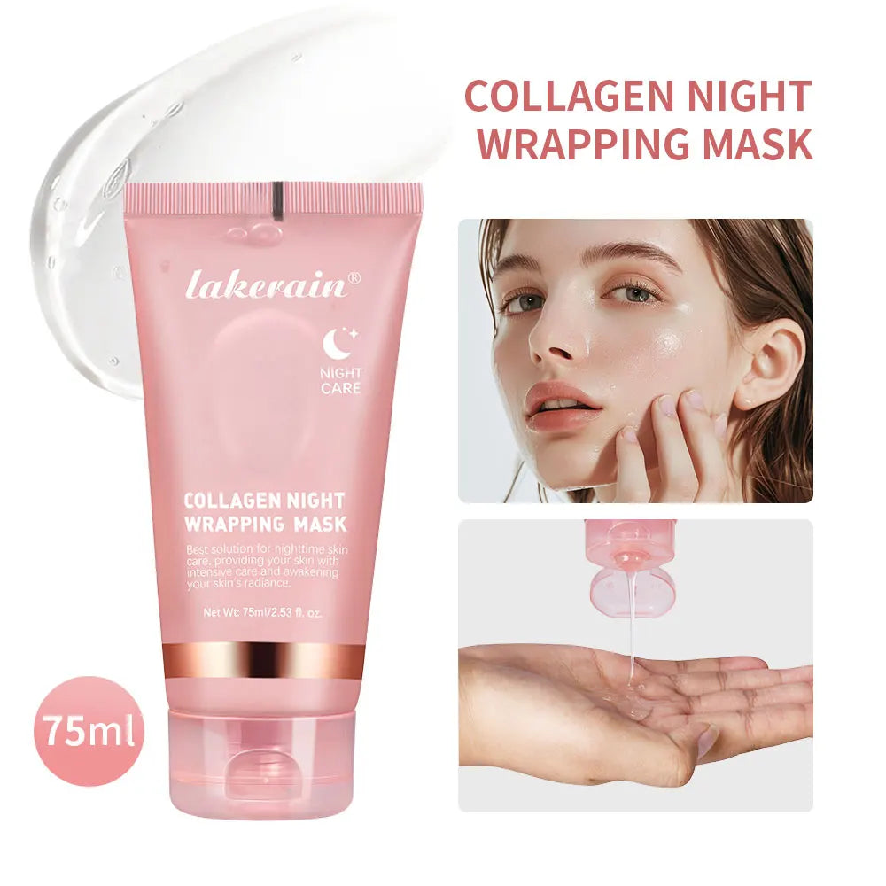Kollagen-Nachtverpackungsmaske, Verjüngung, feuchtigkeitsspendend, aufhellend, koreanische Gesichtsmaske, machen leuchtende Hautelastizität, Gesichtsmaske