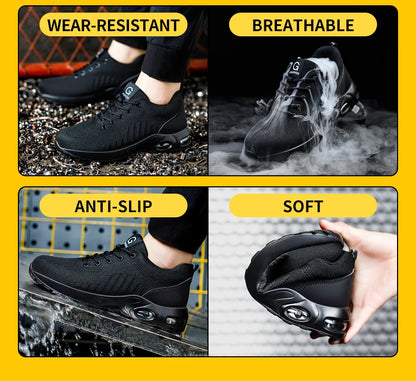 FUXL Sicherheitsschuhe Herren mit Stahlkappe – Leichte Work Sneakers für Industrie & Handwerk - FUXL-Shopify 
