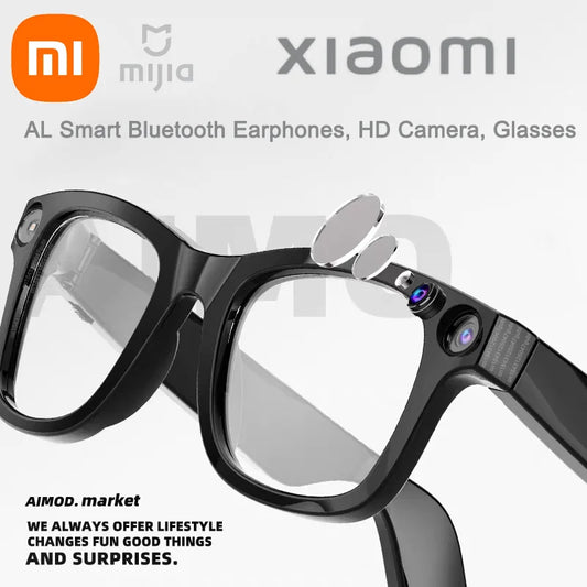 Xiaomi Mijia Smart AI Brille 800 W Pixel AI Schießen Kamera HD Foto Video Sprachanruf Übersetzung Wasserdichte Bluetooth Brille