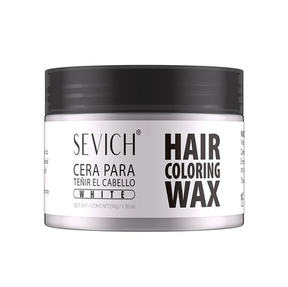 Sevich Haarfärbewachs in Weiß, 50g, temporäre Haarfarbe für Kinder und Erwachsene, leicht auszuwaschen.