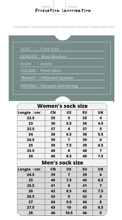 5 Pairs of Women's/men's Boat Socks Invisible Low Cut Anti Slip Summer No Show Ankle Socks Solid Color Casual Breathable - FUXL-Shopify 