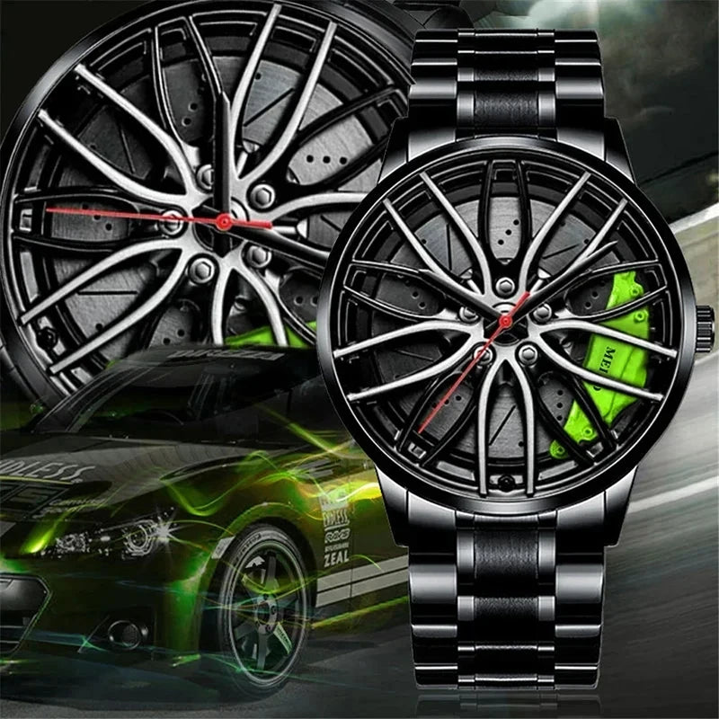 Herren Quarzuhr mit Edelstahlband – Modische Sportuhr 40mm Zifferblatt – FUXLShop