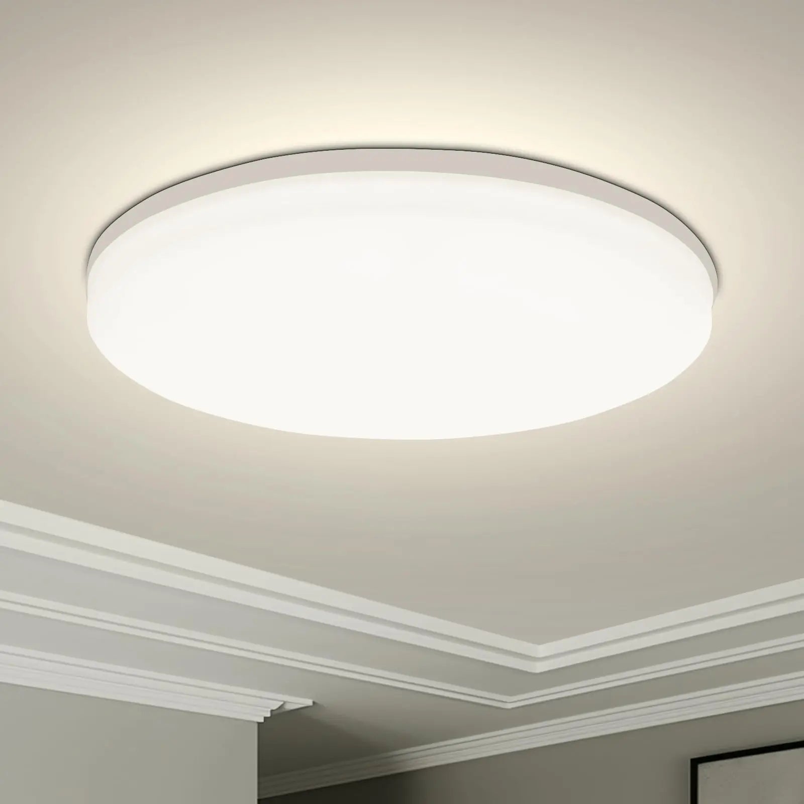 Round LED Ceiling Light Modern Home Decorative Ceiling Lighting Fixture 18/24/36/48W Living Room Bedroom Indoor Kitchen Lighting - FUXL-Shopify 