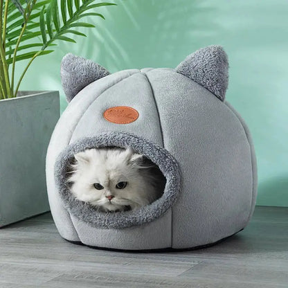 Tiefschlaf-Katzenbett im Winter – Kuscheliges Höhlenbett, Wärmematte & gemütliches Nest für Katzen & kleine Hunde - FUXL-Shopify