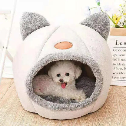 Tiefschlaf-Katzenbett im Winter – Kuscheliges Höhlenbett, Wärmematte & gemütliches Nest für Katzen & kleine Hunde - FUXL-Shopify