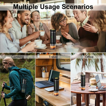 Tragbare drahtlose Espressomaschine für Auto, Zuhause & Camping – 3-in-1 Kaffeemaschine – hochwertig verarbeitet für tägliche Anwendung