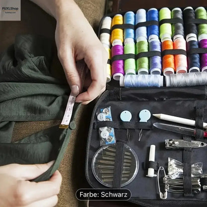 Tragbares Nähset mit Leinwandbox