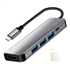USB-C-Hub-to-4K-HDMI-Compatible-USB-3.0-2.0-Type-C-PD-Charging-Dock-for-MacBook-iPad-Samsung-S10-Dex-TV-Mouse-Keyboard-U-Disk-FUXL-Shopify-44081819 - FUXLShop