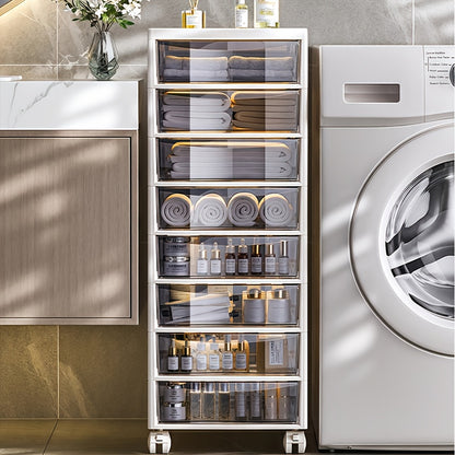 Rollbarer Mehrzweck-Aufbewahrungswagen mit Schubladen – Mobiler Büro-Organizer mit Ablagefach, ideal für Bürobedarf, Bastelmaterial & Zubehör - FUXLShop