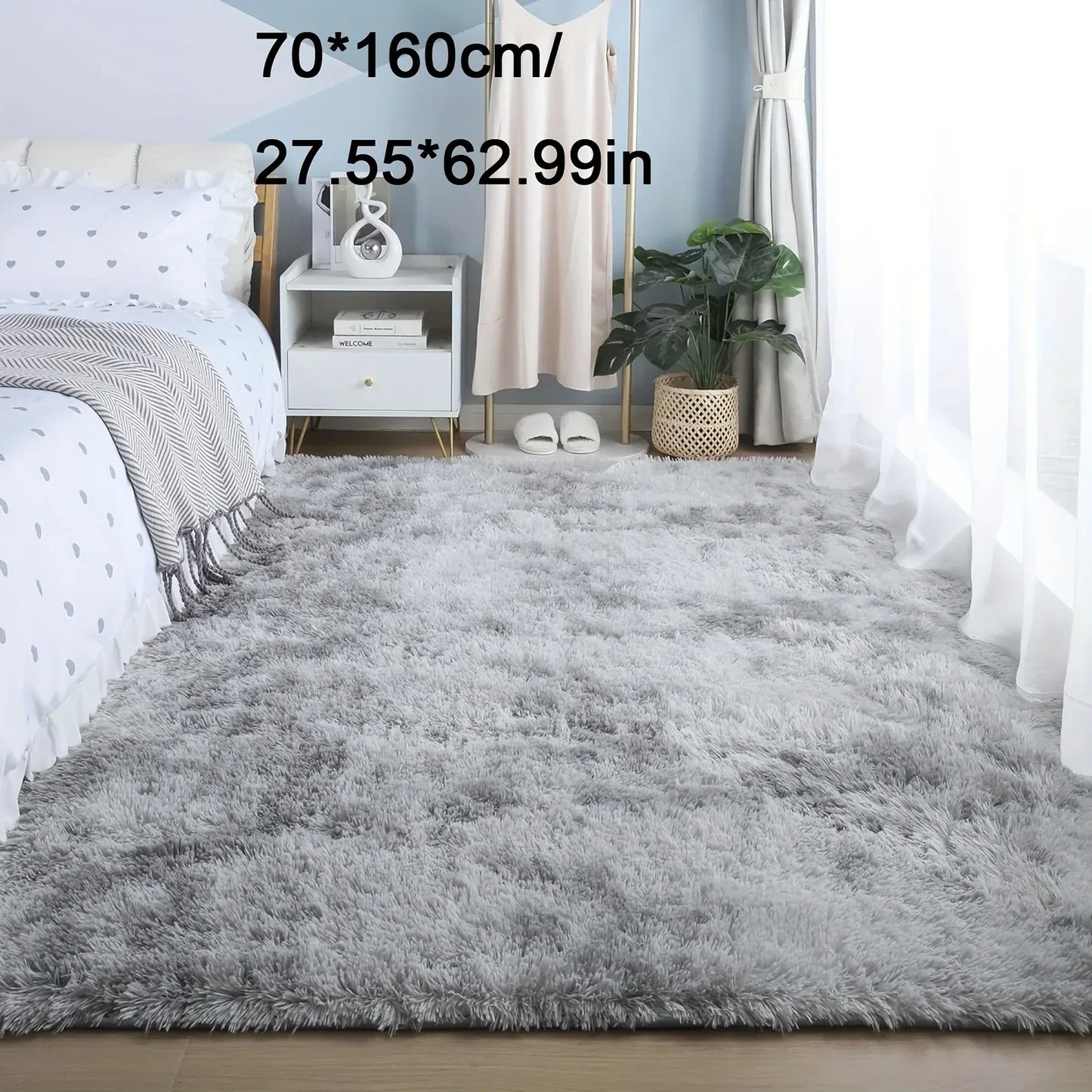 Plüsch Teppich Tie-Dye – Weiche rutschfeste Bettvorleger für Wohnzimmer & Schlafzimmer - FUXLShop