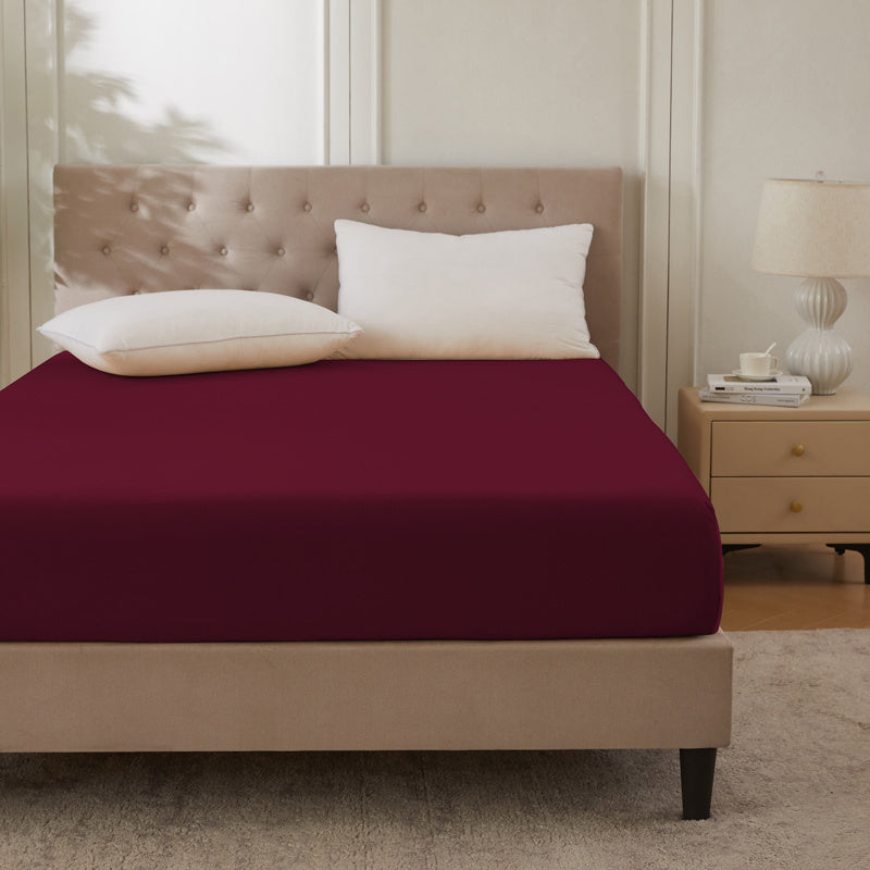 Baumwolle Spannbettlaken – Hochwertig, 130 g/m², 30 cm Steghöhe, Atmungsaktiv & Weich, Pflegeleicht, Ganzjahres-Bettwäsche für Zuhause & Gästezimmer