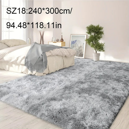 Plüsch Teppich Tie-Dye – Weiche rutschfeste Bettvorleger für Wohnzimmer & Schlafzimmer - FUXLShop