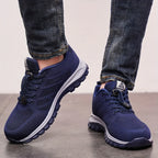 Men's Breathable Lightweight Sneakers - Sporty Casual Shoes with Soft Sole