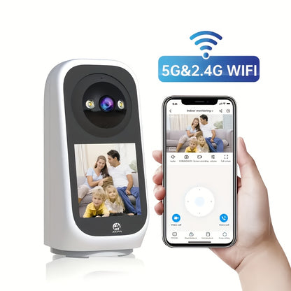 JOOAN Smart Security Camera 5GHz WiFi 1296P HD Night Vision AI Motion Tracking 360° Sichtfeld Zwei-Wege-Talk Sirene Alarm